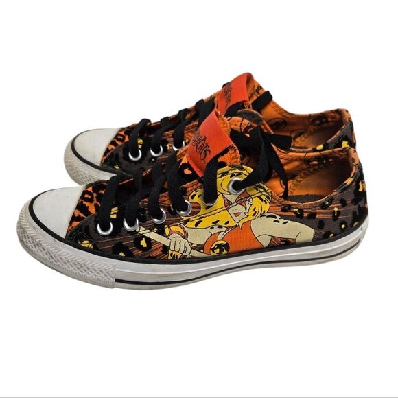 CONVERSE x Thundercats Cheetara leopard cat print unisex ox All Star sneaker 5/7 - Picture 1 of 7